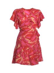 BLE Sukienka w kolorze czerwonym rozmiar: onesize. Czerwone sukienki BLE, bez wzorów, z bawełny, bez kołnierzyka, bez ramiączek, mini, rozkloszowane. Za 140.95 zł.