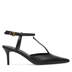Szpilki GINO ROSSI. Czarne szpilki Gino Rossi, bez wzorów, bez obcasa, na szpilce, bez zapięcia. Za 299.99 zł.