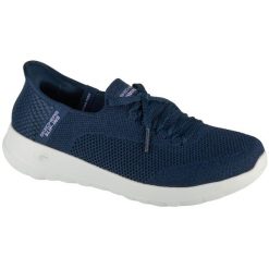 Buty sportowe Sneakersy damskie, Slip-Ins: Go Walk Joy - Abby. Niebieskie obuwie sportowe Skechers, bez zapięcia, trekkingowe, Skechers Sport. Za 299.99 zł.
