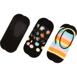 Skarpety Stopki Unisex HAPPY SOCKS - BDO18-9300 Czarny Kolorowy. Czarne skarpety Happy Socks, bez wzorów, z bawełny. Za 69.90 zł.