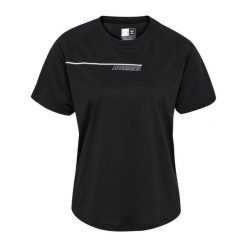 T-shirt damski Hummel hmlCOURT. Czarne t-shirty Hummel, bez wzorów, bez kołnierzyka, bez ramiączek. Za 160.00 zł.