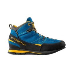 Buty trekkingowe La Sportiva Boulder X GTX Tige Mid. Niebieskie trekkingi La Sportiva, z gore-texu, trekkingowe. Za 1,312.40 zł.