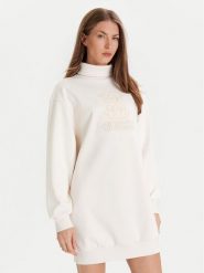 Guess Sukienka codzienna V5YK07 KCX22 Écru Regular Fit. Sukienki Guess, na co dzień, xxs, z aplikacjami, z syntetyku, bez kołnierzyka, bez ramiączek, proste. Za 259.99 zł.