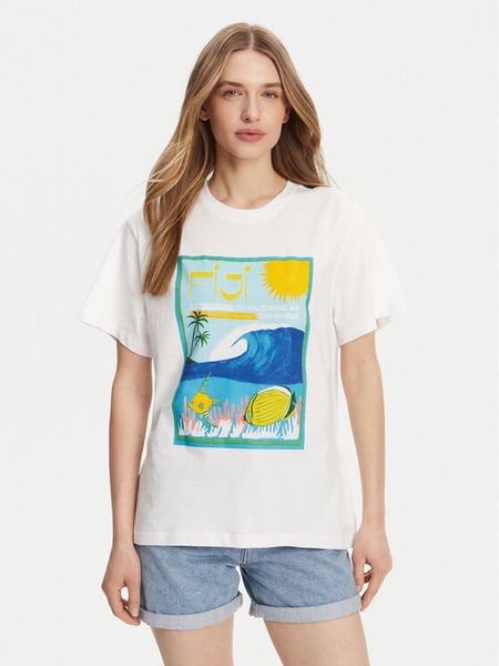 Roxy T-Shirt ERJZT05899 Biały. Białe t-shirty Roxy, l, bez wzorów, z bawełny, bez kołnierzyka, bez ramiączek. Za 139.99 zł.