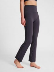 Spodnie legginsy z wysokim stanem dla kobiet Hummel. Brązowe legginsy Hummel, m, bez wzorów, z elastanu, z podwyższonym stanem. Za 203.20 zł.