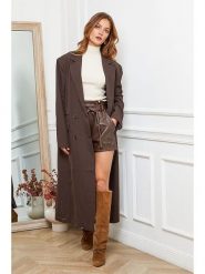 Joséfine Płaszcz przejściowy "Olam" w kolorze brązowym rozmiar: M. Brązowe płaszcze Joséfine, m, bez wzorów, bez kaptura. Za 328.95 zł.