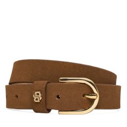 Pasek BOSS. Brązowe paski Boss, bez wzorów. Za 379.99 zł.