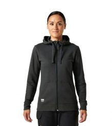 Bluza sportowa damska Helly Hansen Manchester Zip Hoodie. Czarne bluzy Helly Hansen, l, bez wzorów, z bawełny, bez kaptura. Za 120.99 zł.