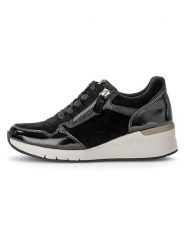 Gabor Skórzane sneakersy w kolorze czarnym na koturnie rozmiar: 38. Czarne trampki Gabor, bez wzorów, bez zapięcia. Za 229.95 zł.