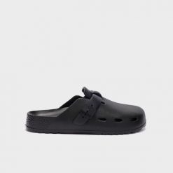 Klapki basenowe unisex do pływania Bahia Clog czarne. Czarne klapki Scholl, bez wzorów, z materiału, bez obcasa. Za 189.99 zł.