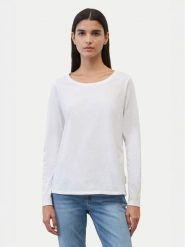 Marc O'Polo Bluzka B01 2072 52235 Biały Regular Fit. Białe bluzki Marc O'Polo, s, bez wzorów, z bawełny, bez kołnierzyka, bez ramiączek. Za 199.99 zł.