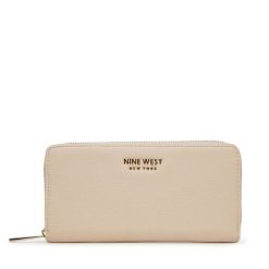 Portfel Nine West. Brązowe portfele Nine West, bez wzorów. Za 79.99 zł.