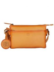 Bellicci Skórzana torebka "Kore" w kolorze pomarańczowym - 21 x 14 x 2,5 cm rozmiar: onesize. Pomarańczowe torby na ramię Bellicci, bez wzorów, z materiału, na ramię, bez dodatków. Za 173.99 zł.