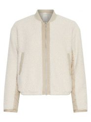 MOSS COPENHAGEN Kurtka pluszowa w kolorze kremowym rozmiar: L/XL. Brązowe kurtki Moss Copenhagen, l, bez wzorów, bez kaptura. Za 263.95 zł.