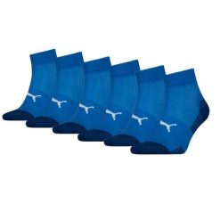Skarpety Puma Sport Quarter Amortyzowane, 6 szt. Niebieskie. Niebieskie skarpety Puma, bez wzorów, z elastanu. Za 162.99 zł.