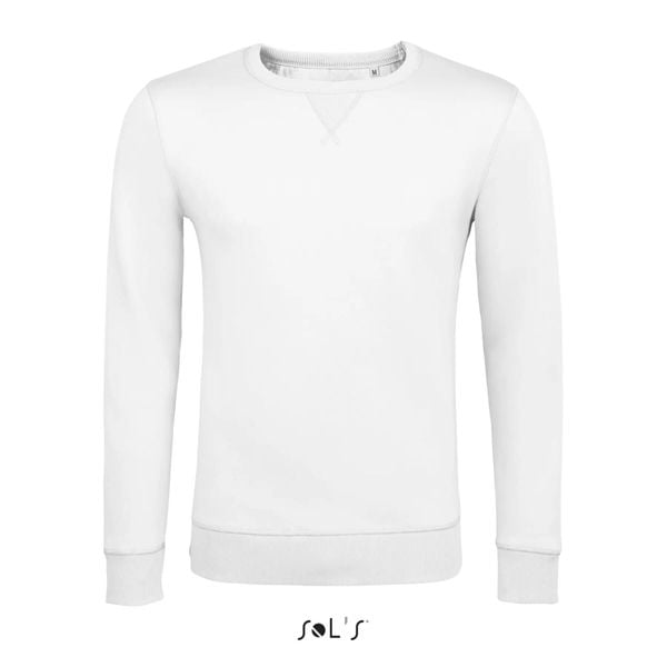 Bluza Sol's Sully. Białe bluzy SOL'S, m, bez wzorów, z bawełny, bez kaptura. Za 96.65 zł.