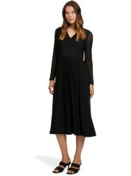 Vera Mont Sukienka w kolorze czarnym rozmiar: 40. Czarne sukienki Vera Mont, bez wzorów, bez kołnierzyka, bez ramiączek, midi. Za 210.95 zł.