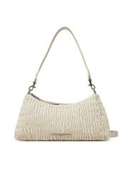 Calvin Klein Jeans Torebka Rouched Shoulder Bag LV04K3088G Écru. Torebki klasyczne Calvin Klein Jeans, bez wzorów, z jeansu, bez dodatków. Za 269.99 zł.