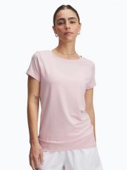 Under Armour Koszulka sportowa w kolorze jasnoróżowym rozmiar: M. Różowe koszulki sportowe Under Armour, bez wzorów, z materiału, bez ramiączek, outdoorowe. Za 110.04 zł.