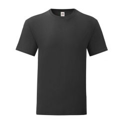 Kultowa Koszulka Unisex Dla Dorosłych. Czarne bluzki FRUIT OF THE LOOM, xl, bez wzorów, sportowe, bez kołnierzyka, bez ramiączek. Za 33.99 zł.