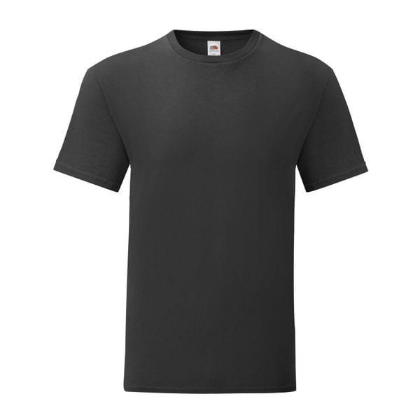 Kultowa Koszulka Unisex Dla Dorosłych. Czarne bluzki FRUIT OF THE LOOM, xl, bez wzorów, sportowe, bez kołnierzyka, bez ramiączek. Za 40.99 zł.