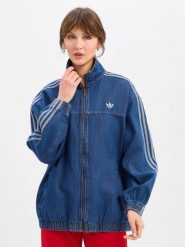 Adidas Originals kurtka dżinsowa Kobiety Jeansy niebieski, L. Niebieskie jeansy Adidas Originals, l, bez wzorów. Za 599.95 zł.