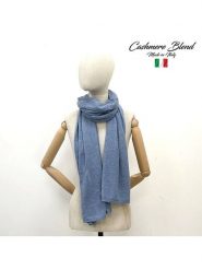 MILANO AMOUR Szal w kolorze niebieskim - 190 x 50 cm rozmiar: onesize. Niebieskie szaliki MILANO AMOUR, bez wzorów, z kaszmiru. Za 123.25 zł.