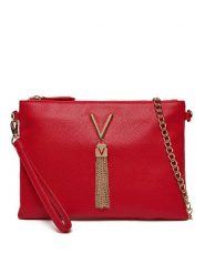 Valentino Torebka Divina VBS1R419G Czerwony. Czerwone torebki klasyczne Valentino, bez wzorów, ze skóry, bez dodatków. Za 209.99 zł.