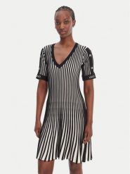 Liu Jo Sport Sukienka dzianinowa TA6062 MS55N Czarny Regular Fit. Czarne sukienki Liu Jo Sport, l, bez wzorów, z dzianiny, sportowe, bez kołnierzyka, bez ramiączek, sportowe. Za 689.99 zł.