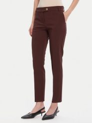Rinascimento Chinosy CFC0126225003 Brązowy Slim Fit. Brązowe spodnie materiałowe Rinascimento, s, bez wzorów, z syntetyku. Za 379.99 zł.