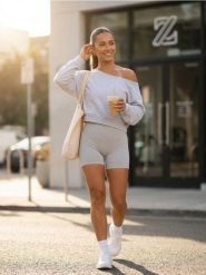 Dresowa bluza z asymetrycznym dekoltem Gym Hard - szary. Szare bluzy Sinsay, l, bez wzorów, z dresówki, bez kaptura. Za 39.99 zł.