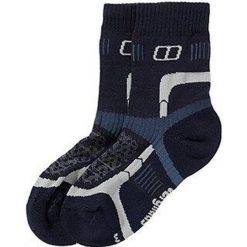 Skarpety damskie trekkingowe z amortyzacją Berghaus FAST TRACK CUSH 1/2 CREW. Niebieskie skarpety Berghaus, bez wzorów, z lycry. W wyprzedaży za 45.00 zł.