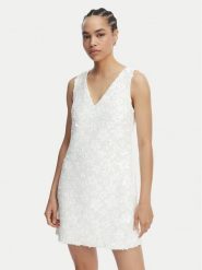 MICHAEL Michael Kors Sukienka koktajlowa MS6834YHHS Biały Regular Fit. Białe sukienki MICHAEL Michael Kors, l, bez wzorów, z syntetyku, wizytowe, bez kołnierzyka, bez ramiączek. Za 1,769.00 zł.