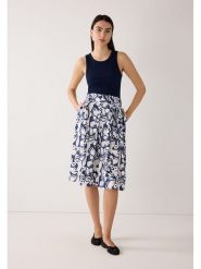 More & More Spódnica w kolorze granatowo-białym rozmiar: 36. Niebieskie spódnice More & More, bez wzorów, z tkaniny, midi. Za 144.95 zł.