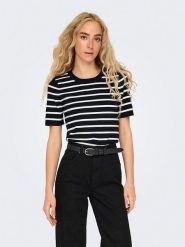 ONLY Sweter w kolorze czarnym rozmiar: L. Brązowe swetry Only, l, bez wzorów, bez ramiączek. Za 83.62 zł.