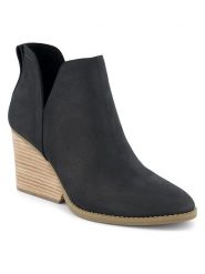 TOMS Skórzane botki w kolorze granatowym na obcasie rozmiar: 37. Niebieskie botki Toms, bez wzorów, bez obcasa, na obcasie, bez zapięcia. Za 234.97 zł.