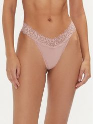 Calvin Klein Underwear Stringi 000QF7838E Różowy. Czerwone stringi Calvin Klein Underwear, bez wzorów, z syntetyku. Za 69.99 zł.