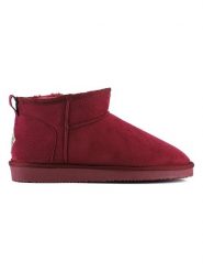 ISLAND BOOT Botki zimowe "Miley" w kolorze czerwonym rozmiar: 36. Czerwone botki Island Boot, na zimę, bez wzorów, z materiału, bez obcasa, bez zapięcia. Za 96.83 zł.