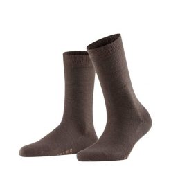 Skarpetki damskie Falke Softmerino. Niebieskie skarpety Falke, bez wzorów, z bawełny. Za 129.50 zł.