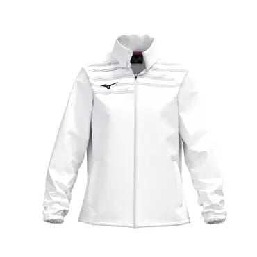 Damska bluza dresowa Mizuno Team Chiba Micro. Białe bluzy Mizuno, l, bez wzorów, z dresówki, bez kaptura. Za 255.15 zł.