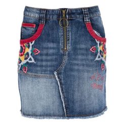 Desigual Spódnica Damska Zita, 26, Niebieska. Spódnice Desigual. W wyprzedaży za 277.00 zł.