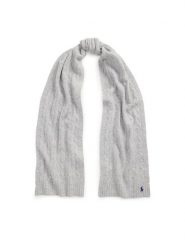 Polo Ralph Lauren Szalik 455956296004 Szary. Szare rękawiczki Polo Ralph Lauren, bez wzorów, z materiału. Za 679.99 zł.