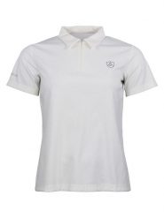 Peak Mountain Funkcyjna koszulka polo "Achance" w kolorze kremowym rozmiar: M. Brązowe koszulki polo Peak Mountain, m, bez wzorów, z materiału, bez kołnierzyka, bez ramiączek. Za 100.99 zł.