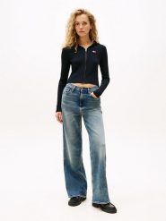 TOMMY JEANS Kardigan w kolorze czarnym rozmiar: XS. Czarne kardigany Tommy Jeans, xs, bez wzorów, z jeansu. Za 330.97 zł.