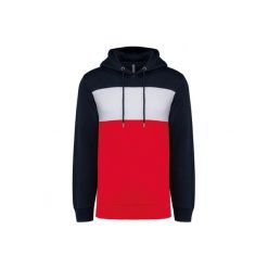 Bluza z kapturem Kariban. Białe bluzy KARIBAN, l, bez wzorów, z bawełny, z kapturem. Za 234.50 zł.