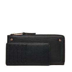 Duży Portfel Damski Aldo. Czarne portfele Aldo, bez wzorów. Za 159.99 zł.