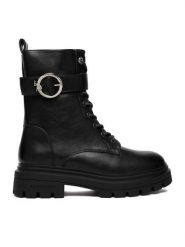 U.S. Polo Assn. Trapery EO-SVETA002W/GY1 Czarny. Czarne trapery i śniegowce U.S. Polo Assn., ze skóry. Za 329.99 zł.