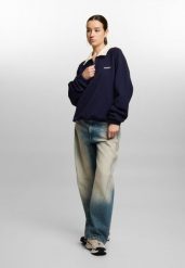 Bluza sportowa damska Prosto Coach bez kaptura. Niebieskie bluzy Prosto, m, bez wzorów, z dzianiny, bez kaptura. Za 254.99 zł.
