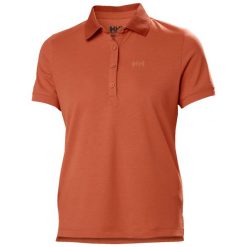 Damska koszulka polo Helly Hansen Siren. Brązowe koszulki polo Helly Hansen, bez wzorów, bez kołnierzyka, bez ramiączek. Za 274.50 zł.