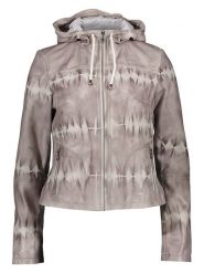 BLUE MONKEY Skórzana kurtka w kolorze szarym rozmiar: M. Szare kurtki BLUE MONKEY, m, bez wzorów, ze skóry, bez kaptura. Za 504.45 zł.